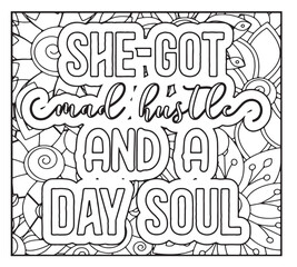 Motivational Quotes Coloring Pages
