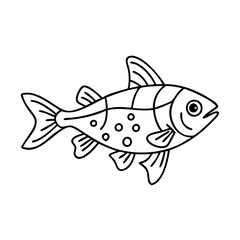 harlequin rasbora fish icon, harlequin rasbora fish vector illustration-simple illustration of harlequin rasbora fish, perfect for harlequin rasbora fish logos and icons