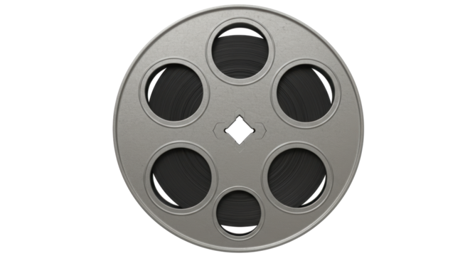 Isolated Film Reel - Powered by Adobe