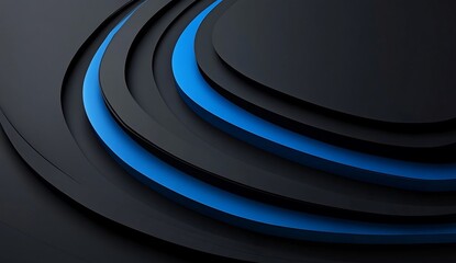 Abstract design with layered circles and blue accents