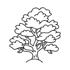 juniper tree icon, juniper tree vector illustration-simple illustration of juniper tree, perfect for juniper tree logos and icons
