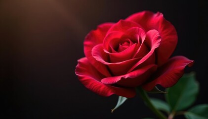 Deep crimson rose petals unfolding in elegance, gentle, soothing, flower