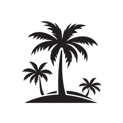 vector illustration of palm tree 