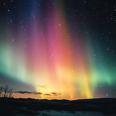 Easter day celestial wonders arctic region nature photography aurora borealis night sky spectacular light show