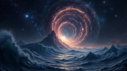 Cosmic Starry Sky Nebula