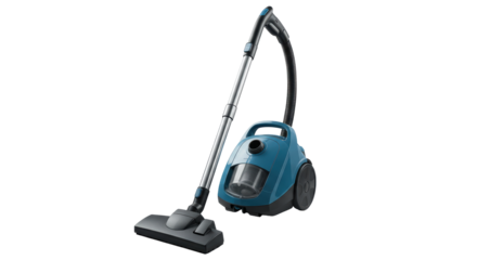Isolated Blue Vacuum Cleaner