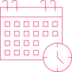 Class Timetable icon single vector illustration