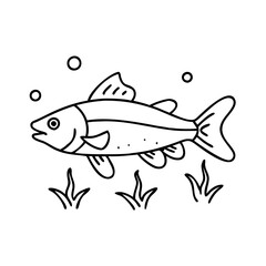 otocinclus fish icon, otocinclus fish vector illustration-simple illustration of otocinclus fish, perfect for otocinclus fish logos and icons