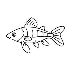 otocinclus fish icon, otocinclus fish vector illustration-simple illustration of otocinclus fish, perfect for otocinclus fish logos and icons