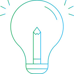 Idea icon single vector illustration