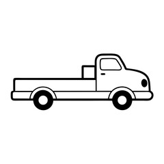 truck isolated on white