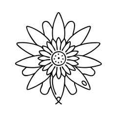 passionflower flower icon, passionflower flower vector illustration-simple illustration of passionflower flower, perfect for passionflower flower logos and icons