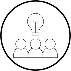 Sharing Ideas icon single vector illustration