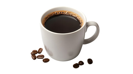 Fototapeta premium White Coffee Mug Mockup on Blank White Background for Professional Branding Presentation