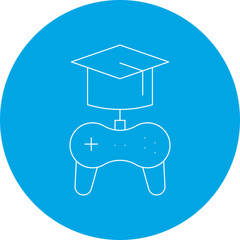 Games Based Learning icon single vector illustration