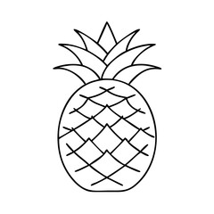 pineapple tree icon, pineapple tree vector illustration-simple illustration of pineapple tree, perfect for pineapple tree logos and icons