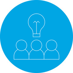 Sharing Ideas icon single vector illustration