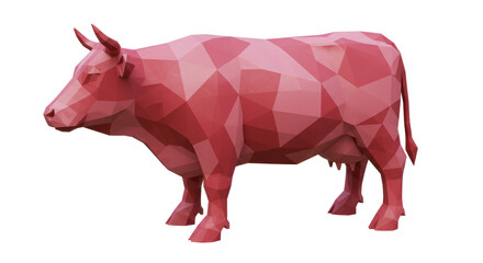 Isolated Geometric Cow