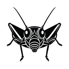 grasshopper face vector art silhouette