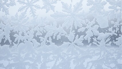 Obraz premium Mesmerizing frost patterns on a window showcasing intricate ice crystals in natural geometric forms a winter wonderland captured in glass