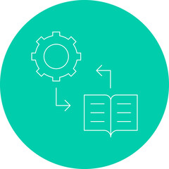 Practice Based Learning icon single vector illustration