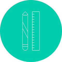 Learning Tools icon single vector illustration