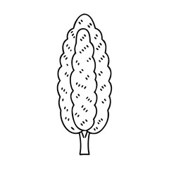 poplar tree icon, poplar tree vector illustration-simple illustration of poplar tree, perfect for poplar tree logos and icons
