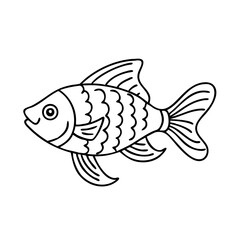 rainbowfish icon, rainbowfish vector illustration-simple illustration of rainbowfish, perfect for rainbowfish logos and icons