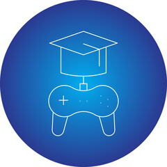 Games Based Learning icon single vector illustration