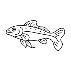 siamese algae eater fish icon, siamese algae eater fish vector illustration-simple illustration of siamese algae eater fish, perfect for siamese algae eater fish logos and icons