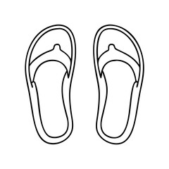 slippers icon, slippers vector illustration-simple illustration of slippers, perfect for slippers logos and icons