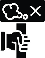 Climate Activism Solid Icon Style 