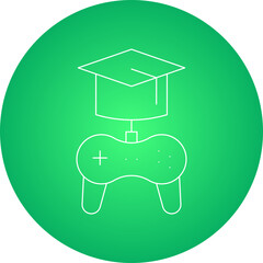 Games Based Learning icon single vector illustration