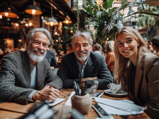 Enjoying Moments A Gathering of Friends Over Coffee