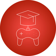 Games Based Learning icon single vector illustration