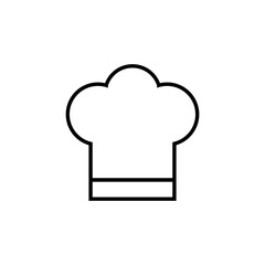A black and white chef hat