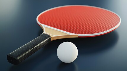 Ping Pong Paddle and Ball: Ready to Play!
