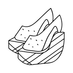 wedges icon, wedges vector illustration-simple illustration of wedges, perfect for wedges logos and icons