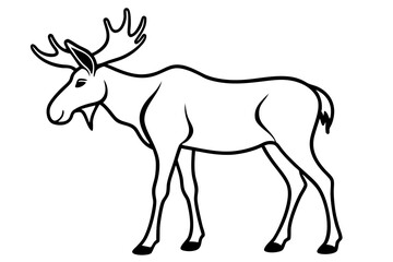 Minimalist and elegant line art animal vector illustration featuring clean, smooth outlines and modern design. Perfect for branding, tattoos, packaging, posters, kids’ designs, and digital projects. T