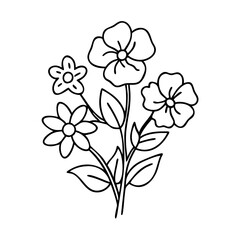  flowers icon, flowers vector illustration-simple illustration of flowers, perfect for flowers logos and icons