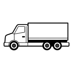 truck isolated on white