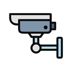 Security Camera with Wall Mount Icon Design