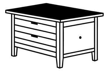 Elegant and modern line art furniture vector illustration featuring minimalist interior design elements. Perfect for home decor projects, architectural plans, brochures, branding, real estate promotio