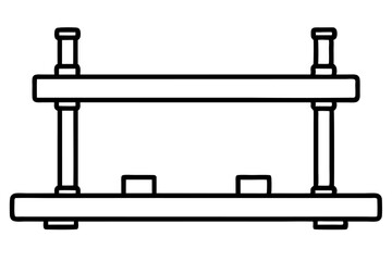 Elegant and modern line art furniture vector illustration featuring minimalist interior design elements. Perfect for home decor projects, architectural plans, brochures, branding, real estate promotio