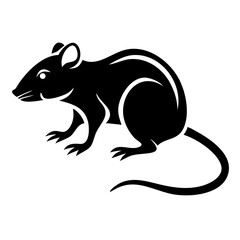 Rodent rat silhouette