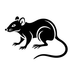 Rodent rat silhouette