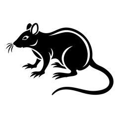 Rodent rat silhouette