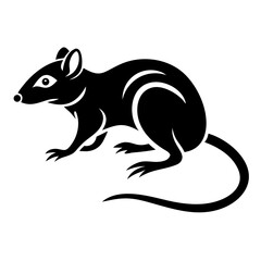 Rodent rat silhouette