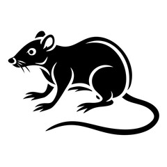 Rodent rat silhouette