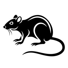 Rodent rat silhouette